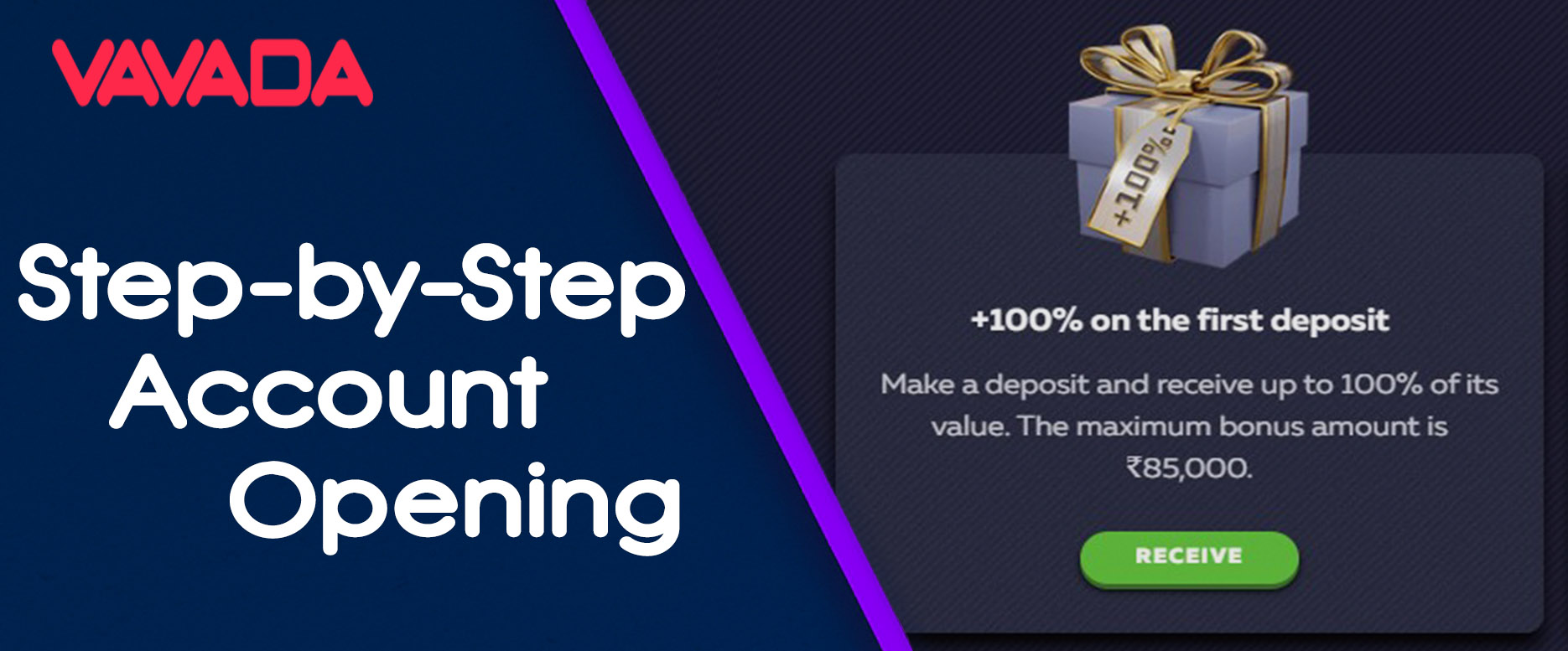 Step-by-step account opening