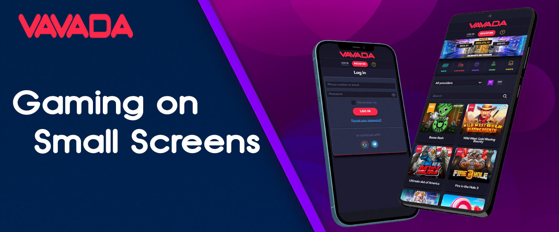 Mobile-optimized Vavada Casino website for smooth play.