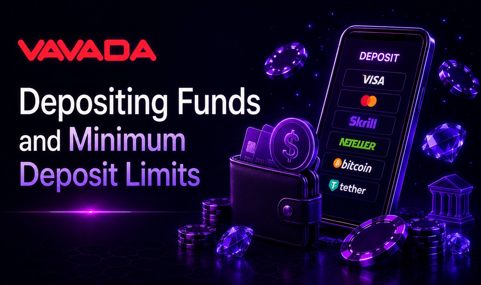 Depositing funds at Vavada with minimum deposit limits explained