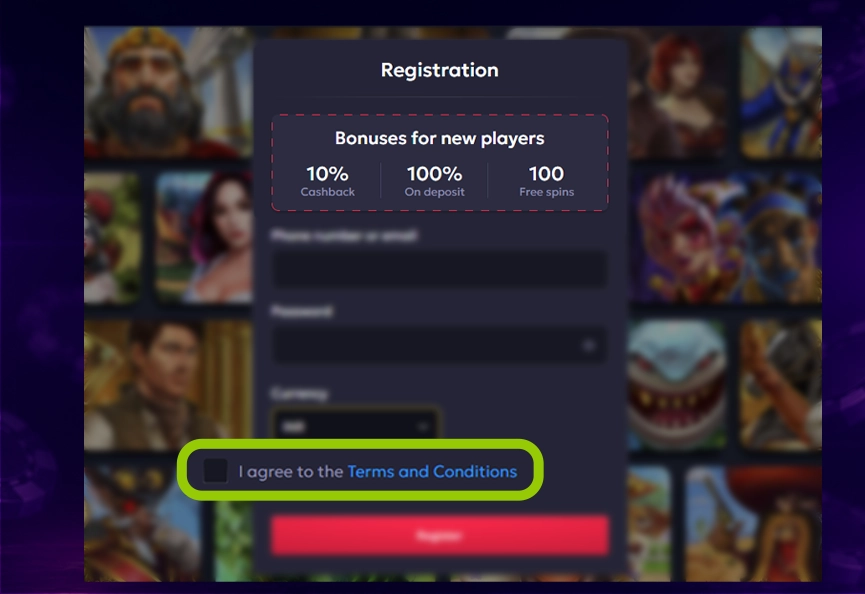 Accept Vavada Casino terms and conditions carefully