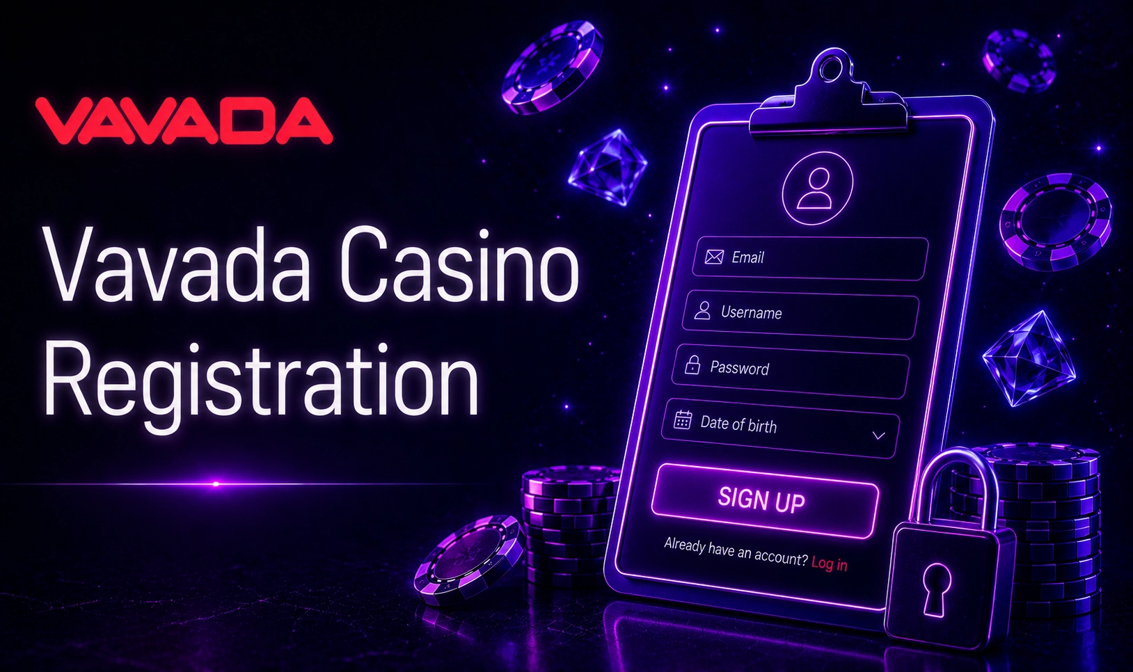 Step by step Vavada Casino registration for creating a new account